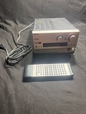 Onkyo R-805TX Stereo Tuner Amplifier Receiver WRAT Silver w/ Remote Tested